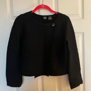Saks Fifth Avenue Black Swing Sweater - XS - Wool Blend